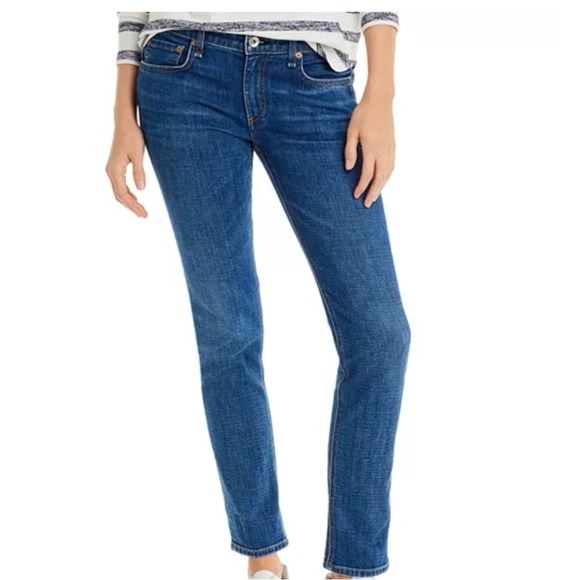 rag & bone Dre Slim Boyfriend Jeans in Mission City Wash Size 30 - Picture 1 of 11